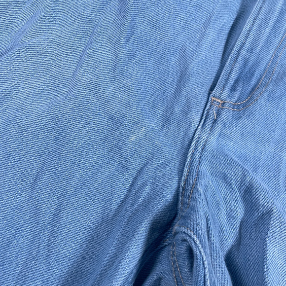 Paige Jeans Womens 29 Harper Wide Leg Light Blue Distressed Hem Relaxed Pants - Picture 12 of 16